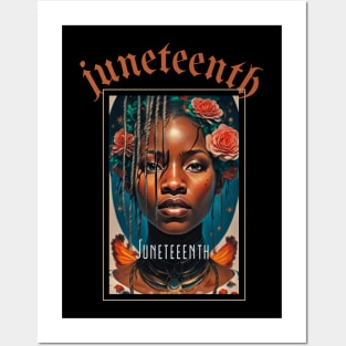 juneteenth African American woman Posters and Art